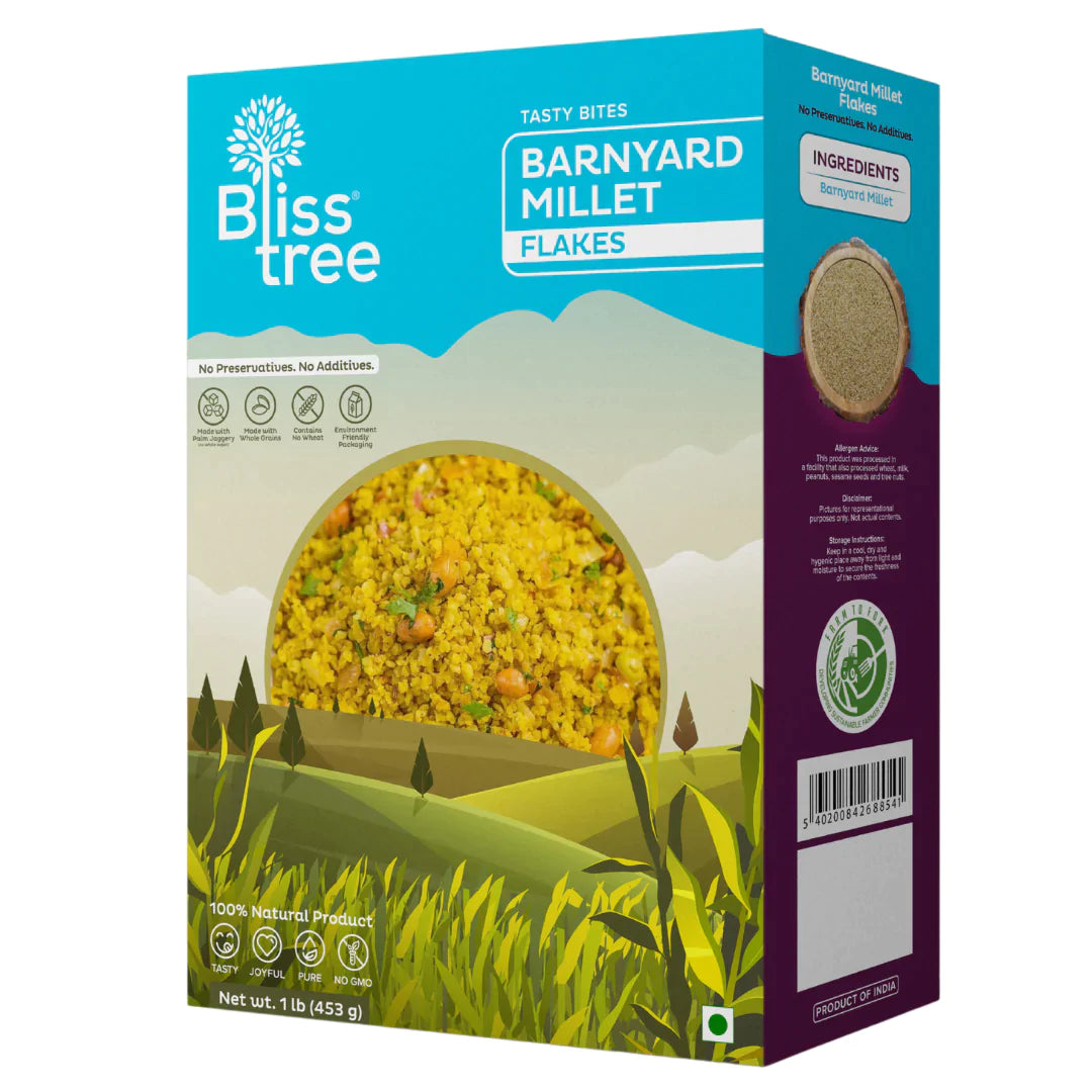 Blisstree Barnyard Millet Flakes - 1lb